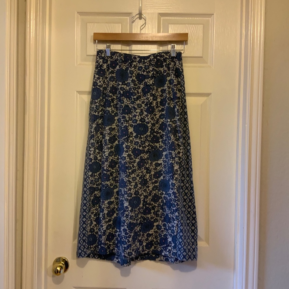 J.Jill Flowered Print Skirt